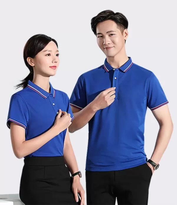 Áo thun đồng phục công ty màu xanh ya