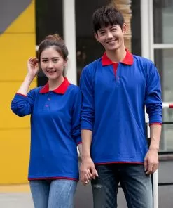 Áo Thun Công Nhân Tay Dài Màu Bích