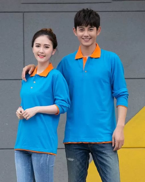 Áo Thun Công Nhân Tay Dài Màu Yamaha