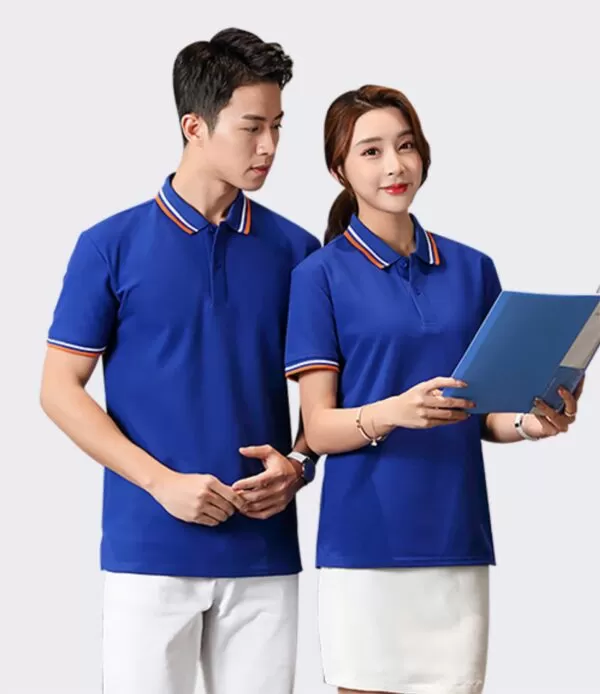Đồng phục áo polo màu xanh bích