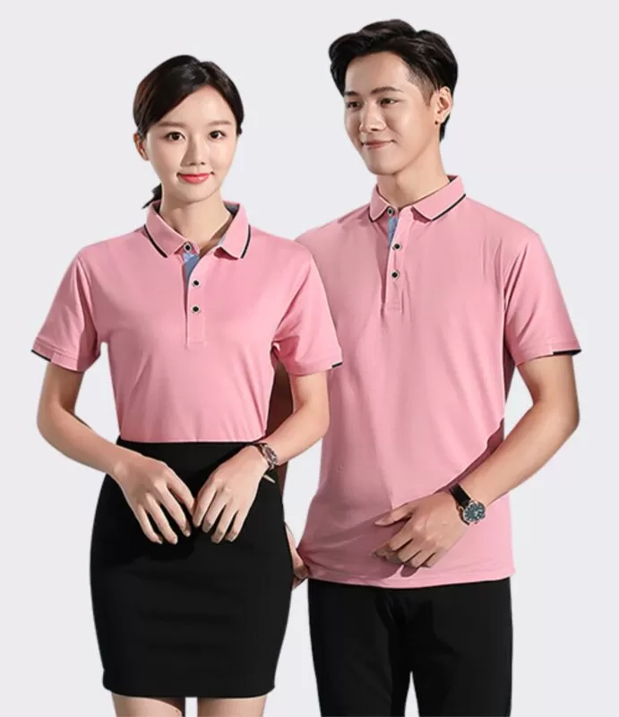 Đồng phục áo thun màu hống phấn