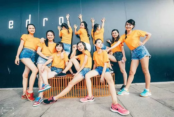 Đồng Phục Team Building Màu Cam