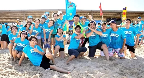 Đồng Phục Team Building Màu Xanh Nhạt