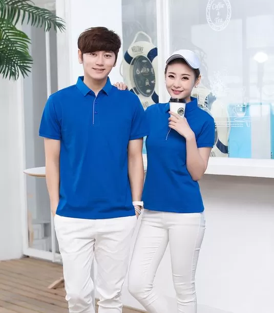Áo thun đồng phục công ty màu xanh dương