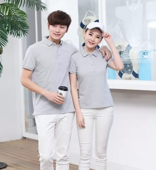 Áo thun đồng phục văn phòng màu xám