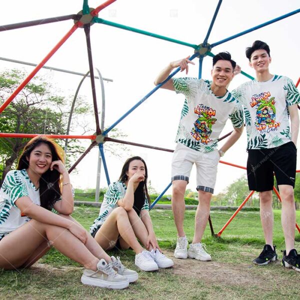 Mẫu áo thun cộc tay in hình “Team lầy lội”