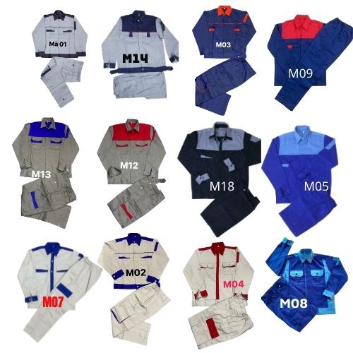 Quần áo bảo hộ M12 vải kaki liên doanh đẹp loại 1