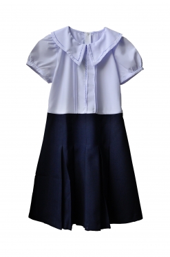 ĐẦM HS VIỀN REN CỔ 14-16